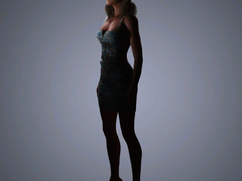Molly Sims Character 3D Model