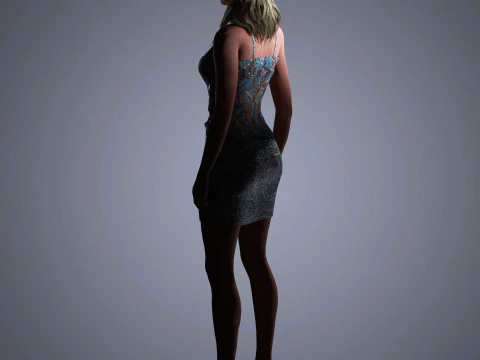 Molly Sims Character 3D Model