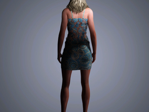 Molly Sims Character 3D Модель