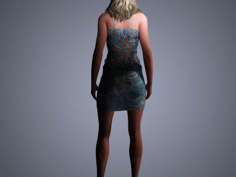 Molly Sims Character 3D Model