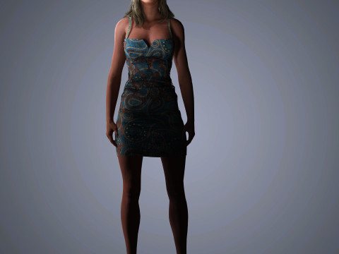 Molly Sims Character 3D Модель