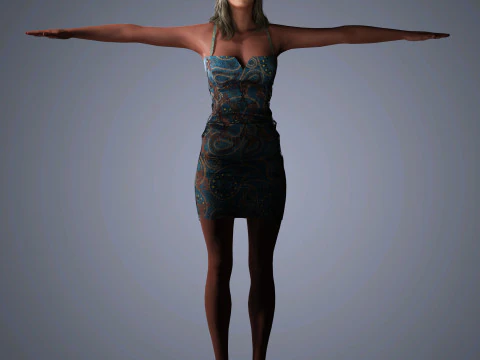 Molly Sims Character 3D Model