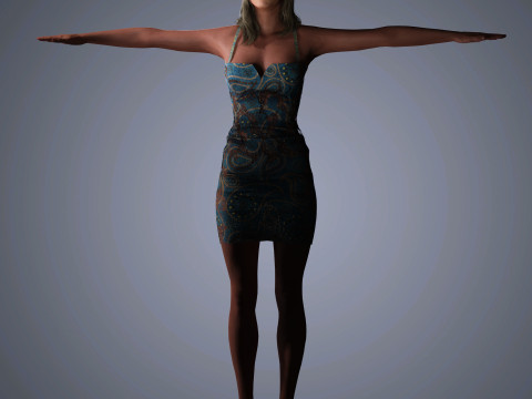 Molly Sims Character 3D Модель
