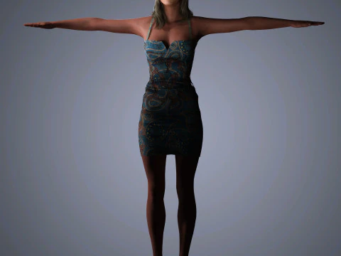 Molly Sims Character 3D Model