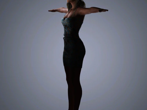 Molly Sims Character 3D Model