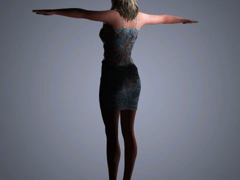 Molly Sims Character 3D Model