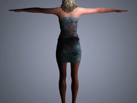 Molly Sims Character 3D Model