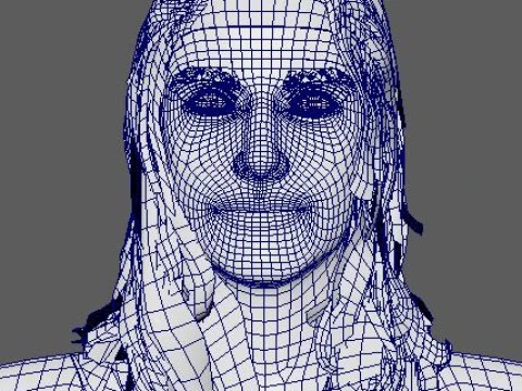 Molly Sims Character 3D Model