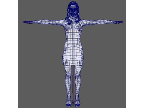 Molly Sims Character 3D Model
