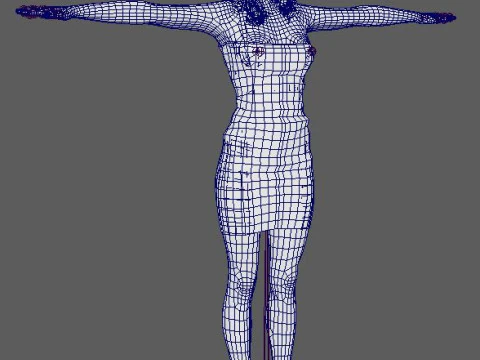 Molly Sims Character 3D Model
