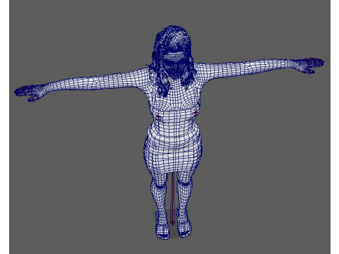 Molly Sims Character 3D Модель