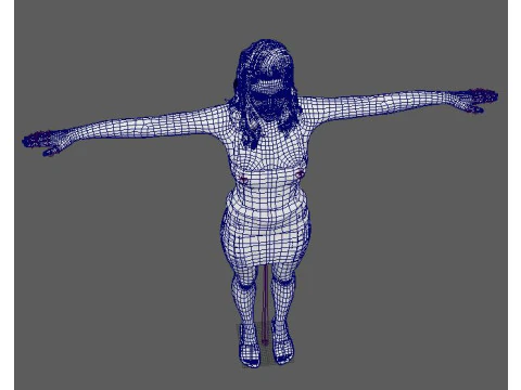 Molly Sims Character 3D Model