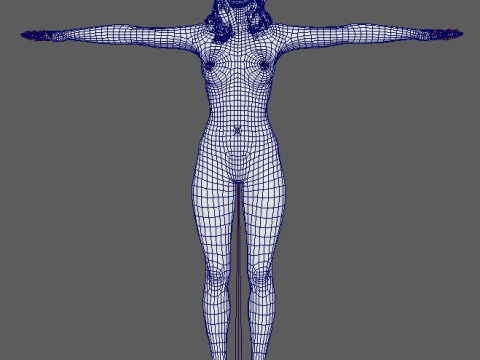 Molly Sims Character 3D Model