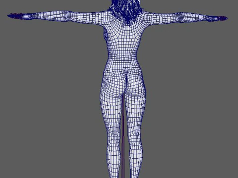 Molly Sims Character 3D Model