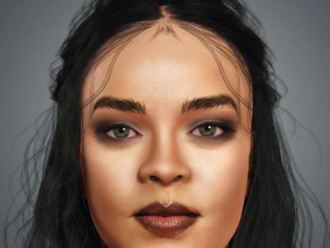 Rihanna Character 3D Model