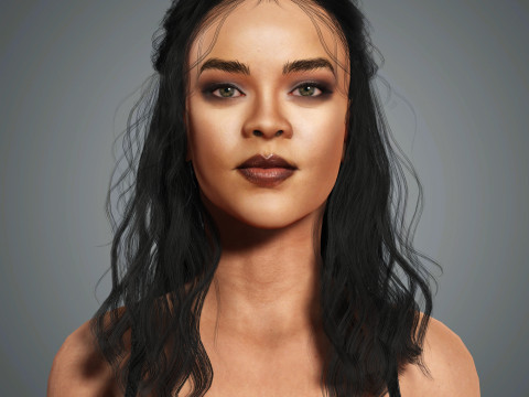 Rihanna Character 3D 模型