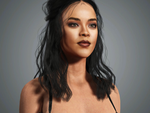 Rihanna Character 3D 模型