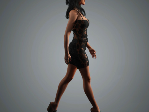 Rihanna Character 3D 模型