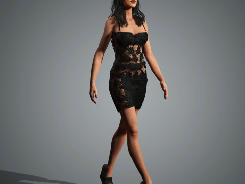 Rihanna Character 3D 模型