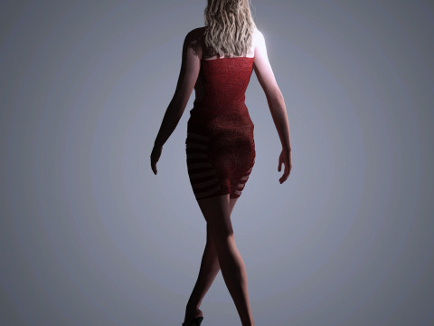 Elle Fanning Character Model 3D
