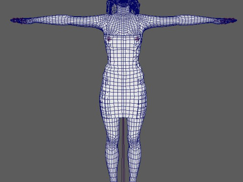 Elle Fanning Character Model 3D