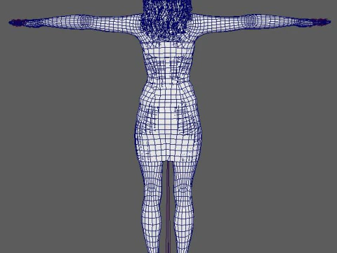 Elle Fanning Character 3D Model