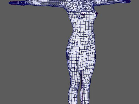 Elle Fanning Character 3D Model