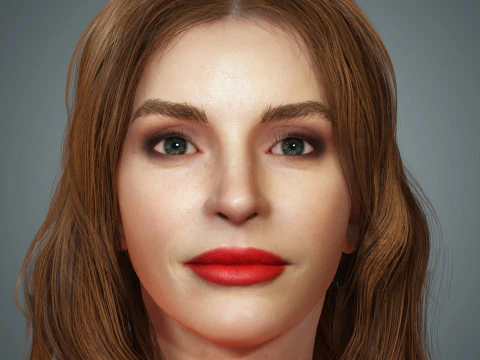 Personnage de Jessica Chastain Modèle 3D