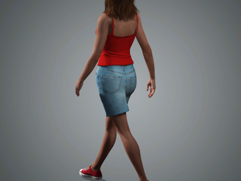 Jessica Chastain Character Modelo 3D