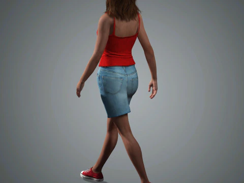Jessica Chastain Character 3D Model