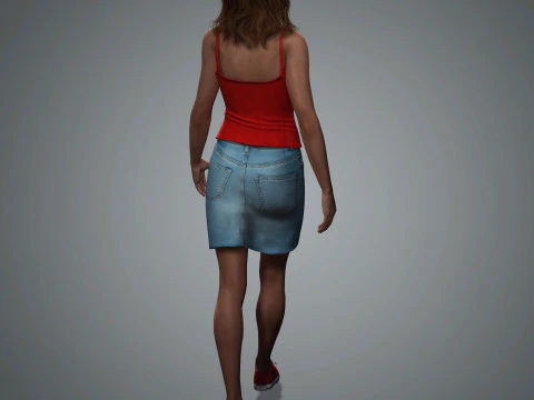 Jessica Chastain Character 3D Model