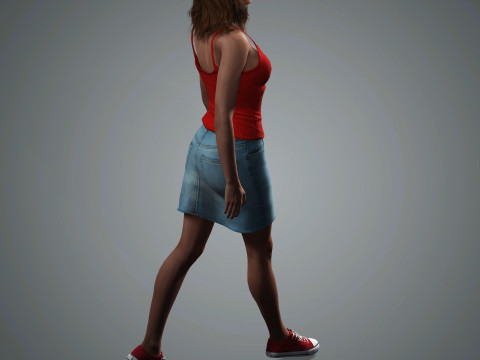 Jessica Chastain Character Modelo 3D