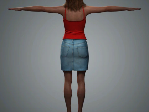 Jessica Chastain Character 3D Model
