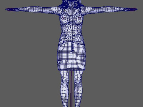 Jessica Chastain Character Modelo 3D