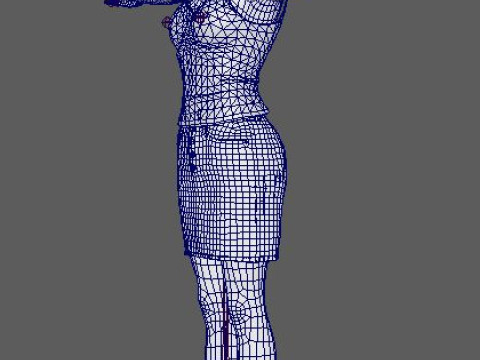 Jessica Chastain Character Modelo 3D
