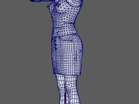 Jessica Chastain Character 3D Model