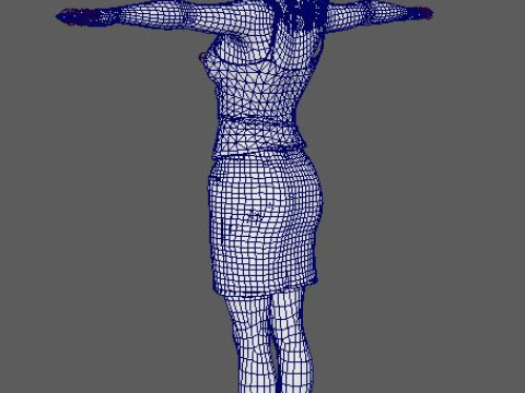 Jessica Chastain Character Modelo 3D