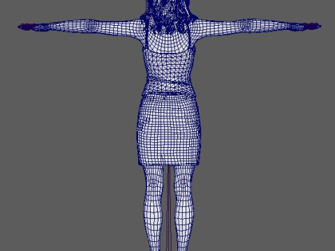 Jessica Chastain Character Modelo 3D