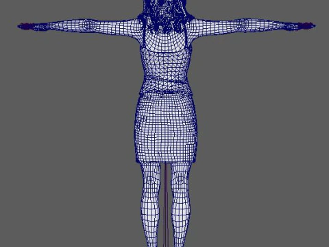 Jessica Chastain Character 3D Model