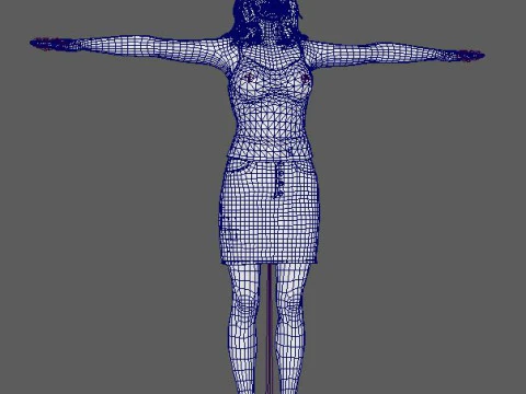 Jessica Chastain Character 3D Model