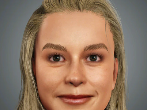Brie Larson Character 3D Model
