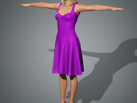 Brie Larson Character 3D Model