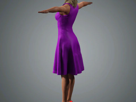 Brie Larson Character 3D Model