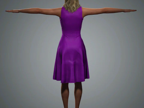 Brie Larson Character 3D Model
