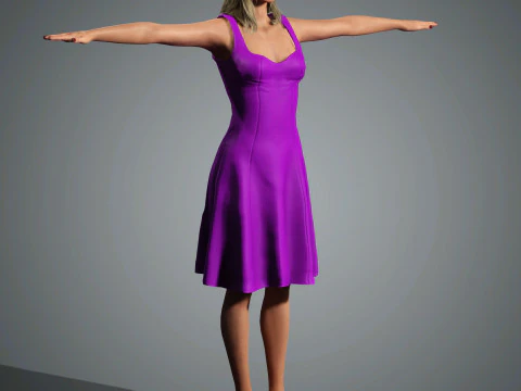 Brie Larson Character 3D Model