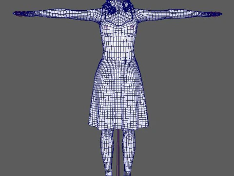 Brie Larson Character 3D Model