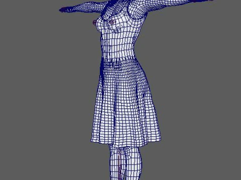 Brie Larson Character 3D Model