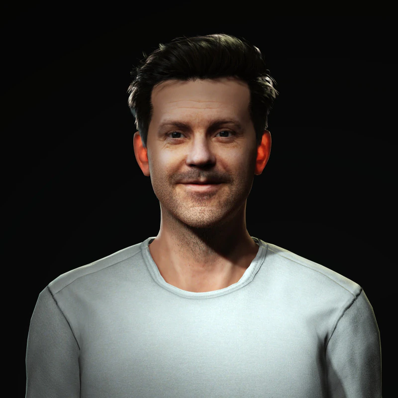 Jason Sudeikis Character 3D Model .c4d .max .obj .3ds .fbx .stl .blend