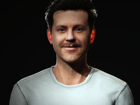 Jason Sudeikis Character 3D Model