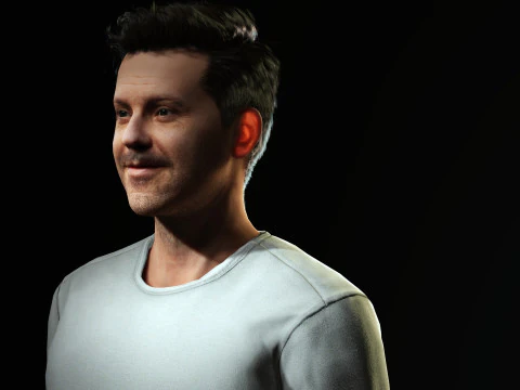 Jason Sudeikis Character 3D Model